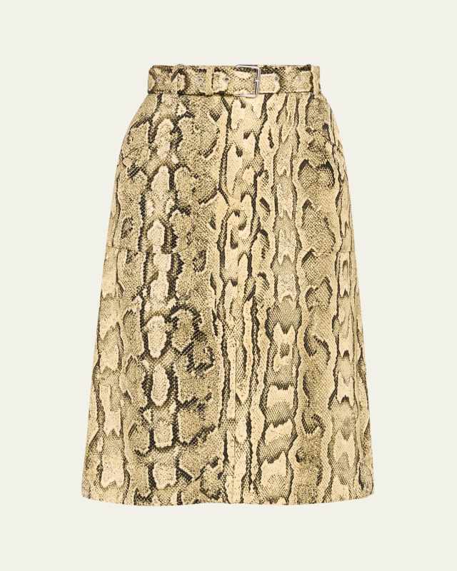 Sheraz Printed Midi Skirt